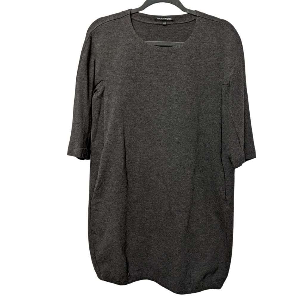 EUROPEAN CULTURE Minimalist Tunic Pocket Top XXS